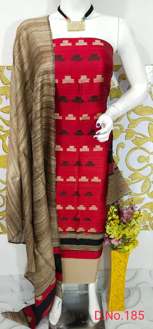 Elegant Tussar Dupion Salwar Suit